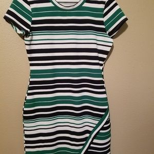 Striped juniors dress